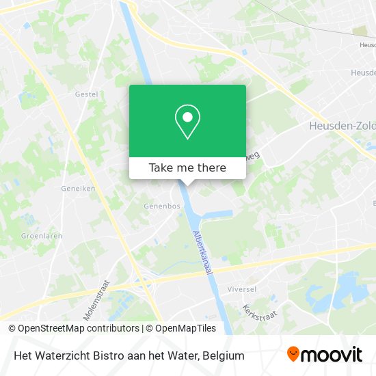 Het Waterzicht Bistro aan het Water plan