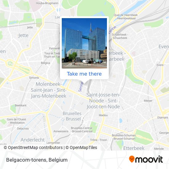 Belgacom-torens map