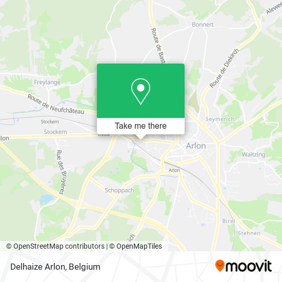 Delhaize Arlon map