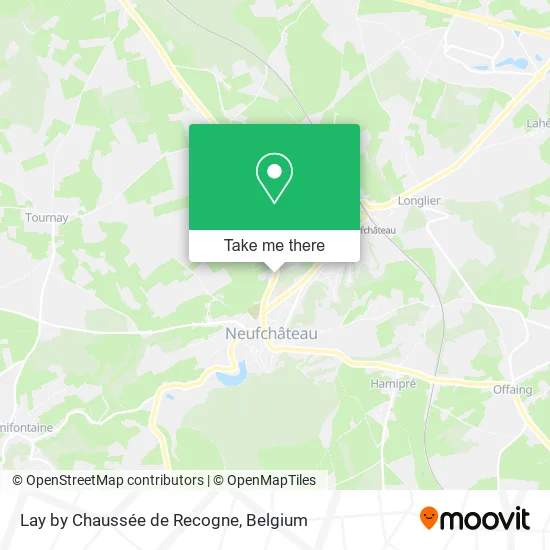 Lay-by on Recogne Road map