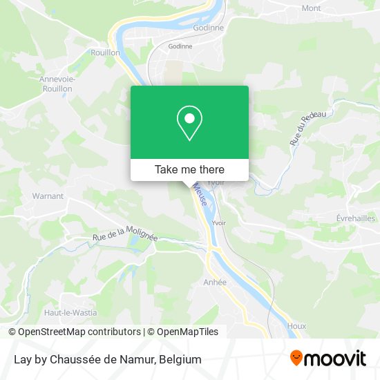 Lay by Chaussée de Namur plan