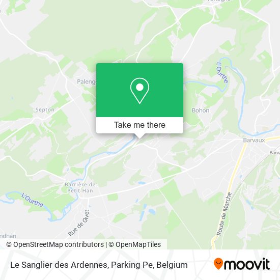 Le Sanglier des Ardennes, Parking Pe map