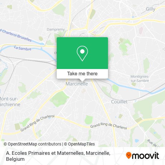A. Ecoles Primaires et Maternelles, Marcinelle map