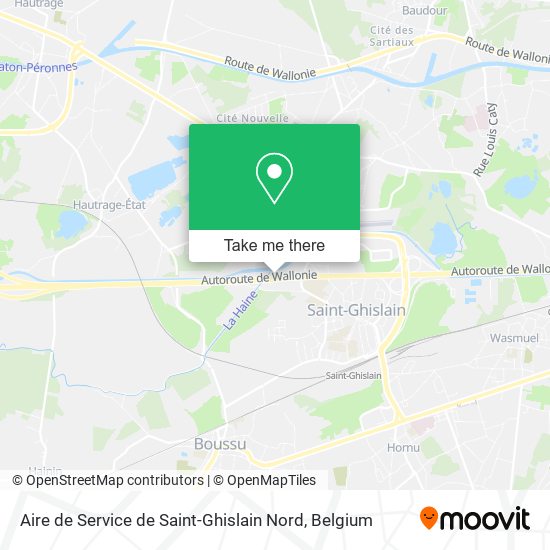 Aire de Service de Saint-Ghislain Nord map