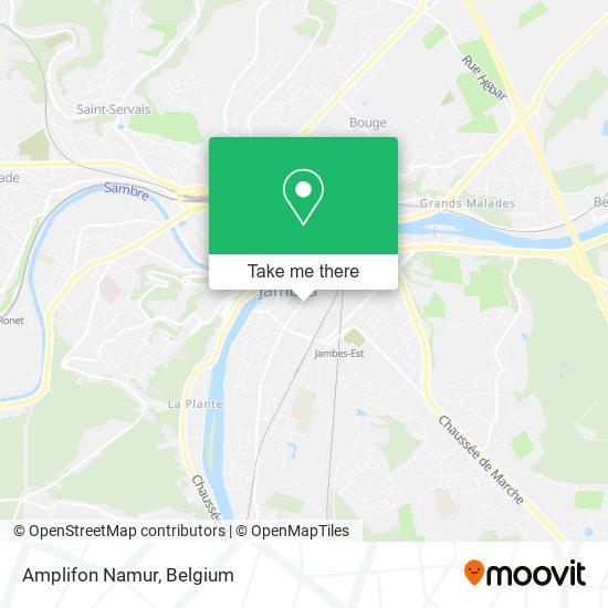 Amplifon Namur map