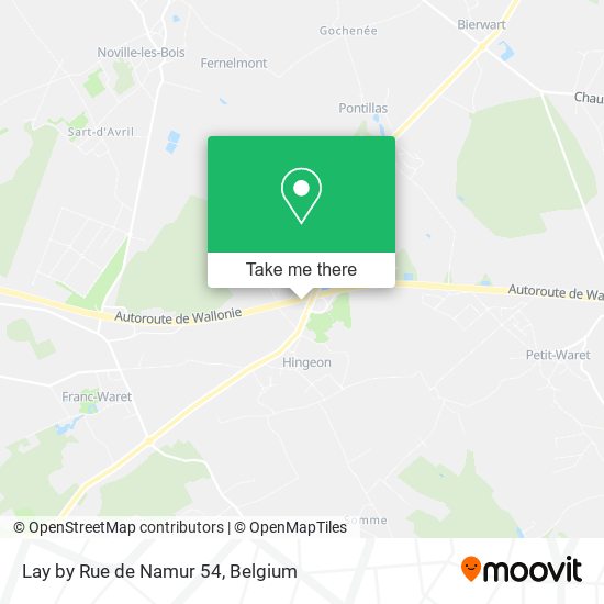 Lay by Rue de Namur 54 map