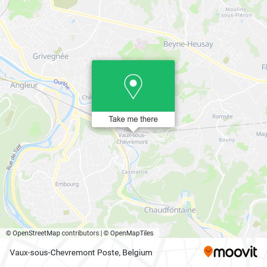 Vaux-sous-Chevremont Poste map