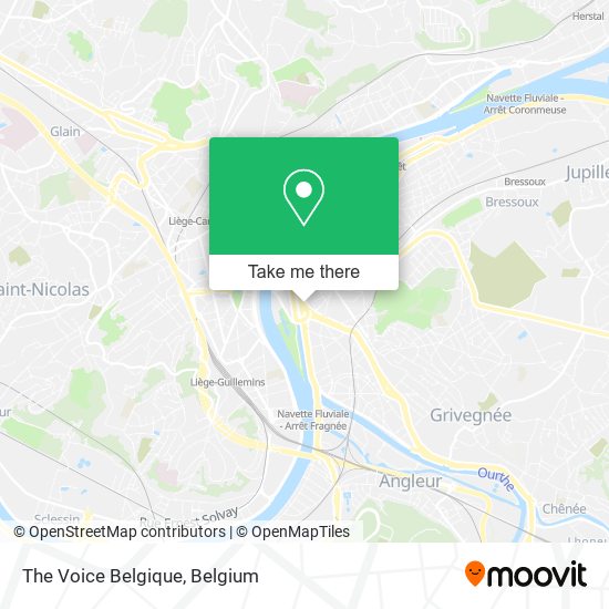 The Voice Belgique map