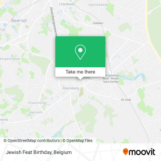 Jewish Feat Birthday map