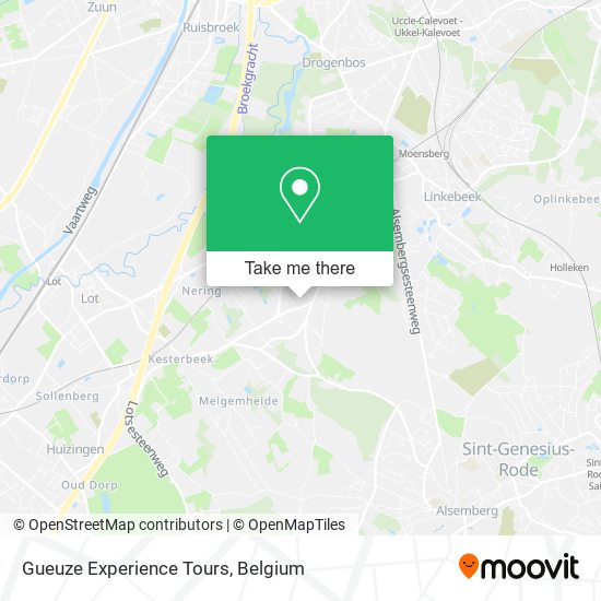 Gueuze Experience Tours map