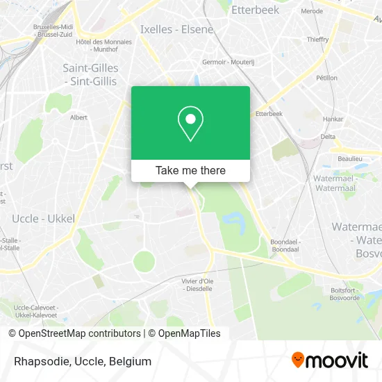 Rhapsodie, Uccle map