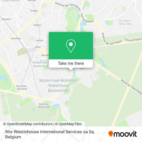Wis-Westinhouse International Services sa Sa map