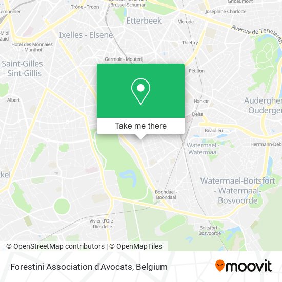 Forestini Association d'Avocats map