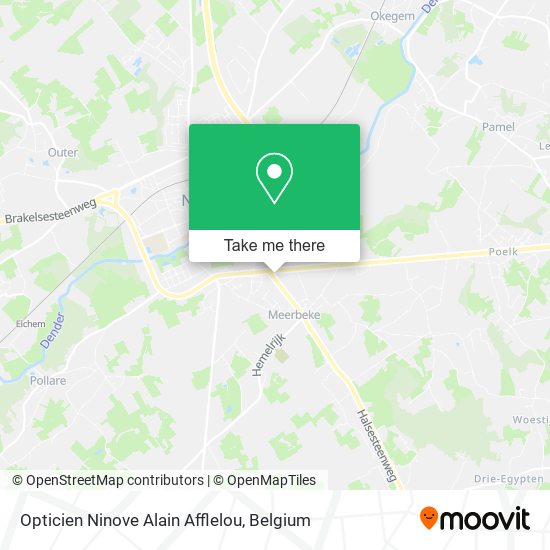 Opticien Ninove Alain Afflelou map