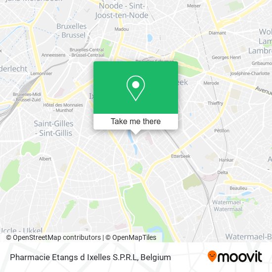 Pharmacie Etangs d Ixelles S.P.R.L plan