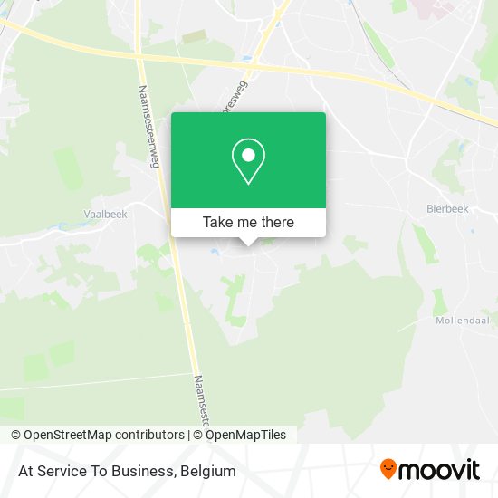 At Service To Business map