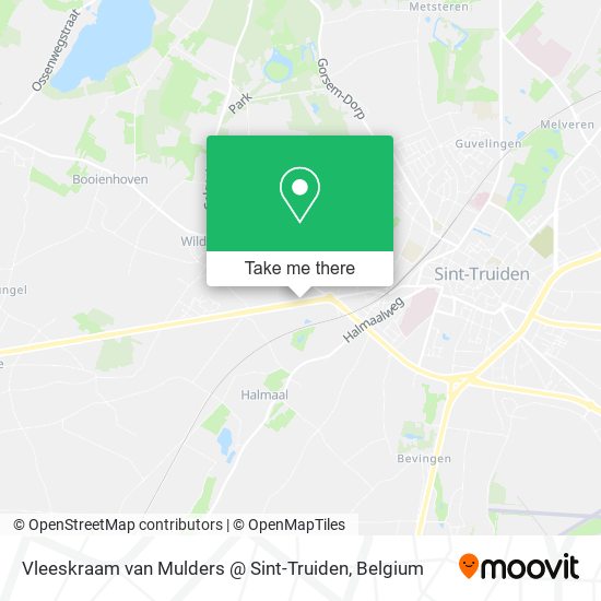 Vleeskraam van Mulders @ Sint-Truiden map