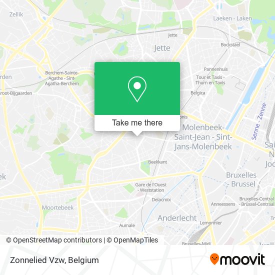 Zonnelied Vzw map