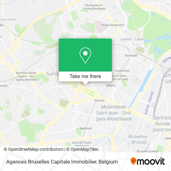 Agences Bruxelles Capitale Immobilier map