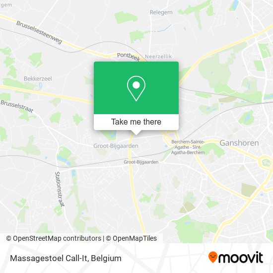 Massagestoel Call-It map