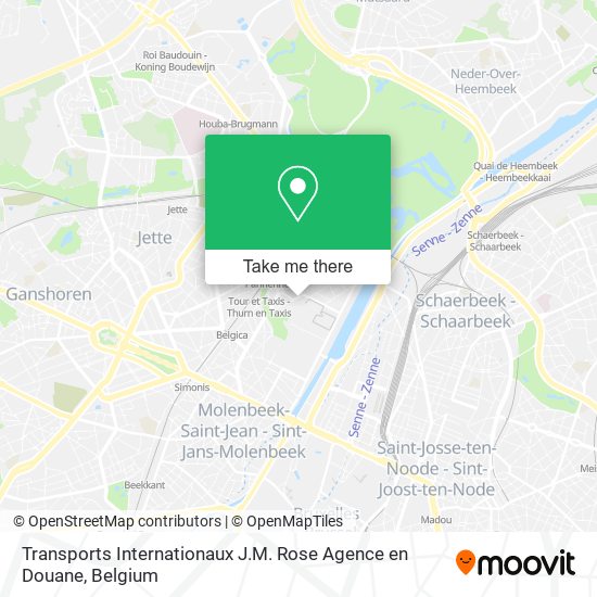 Transports Internationaux J.M. Rose Agence en Douane map