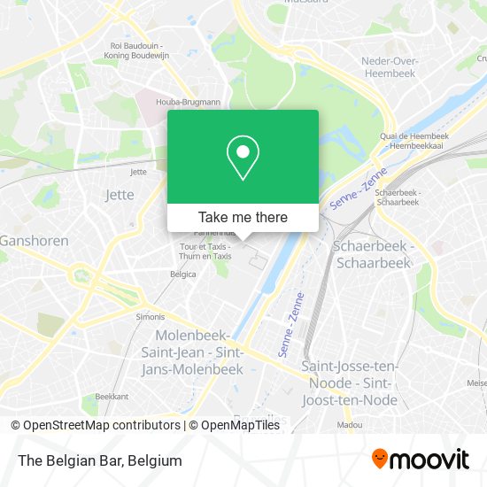 The Belgian Bar map