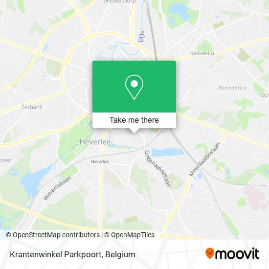 Krantenwinkel Parkpoort map
