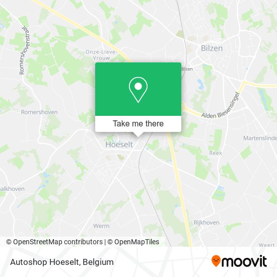 Autoshop Hoeselt map