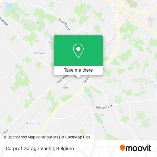Carprof Garage Vantilt map