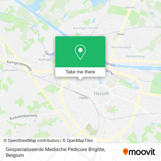 Specialized Medical Pedicure Brigitte map