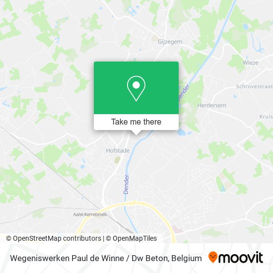 Wegeniswerken Paul de Winne / Dw Beton map