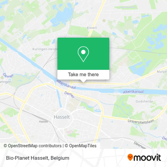 Bio-Planet Hasselt map