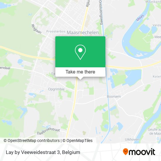 Lay by Veeweidestraat 3 map