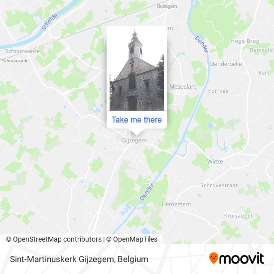 Sint-Martinuskerk Gijzegem plan