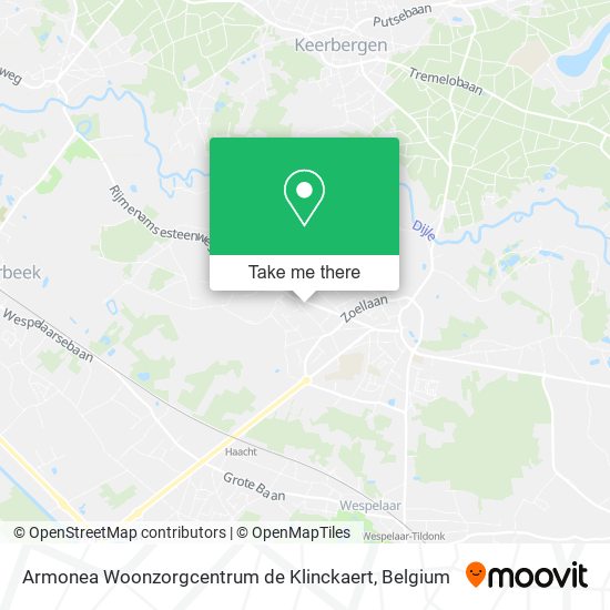 Armonea Woonzorgcentrum de Klinckaert map