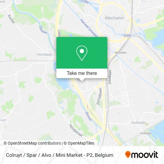 Colruyt / Spar / Alvo / Mini Market - P2 map
