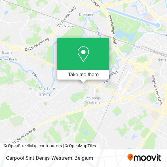Carpool Sint-Denijs-Westrem map