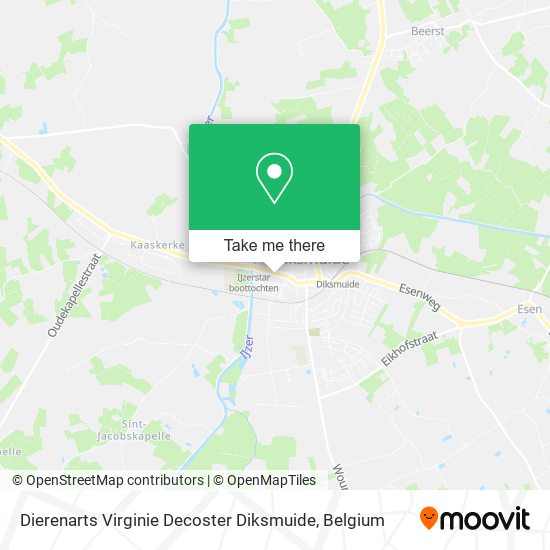 Dierenarts Virginie Decoster Diksmuide map