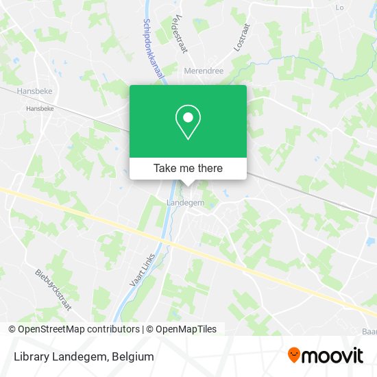 Library Landegem map