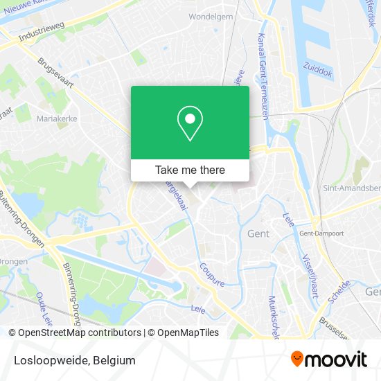 Losloopweide map