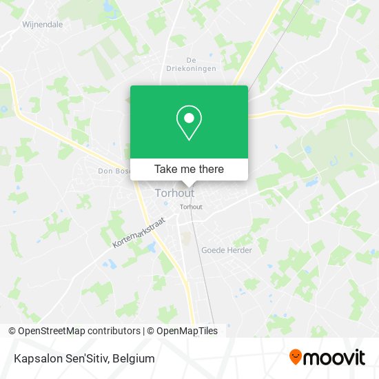 Kapsalon Sen'Sitiv map