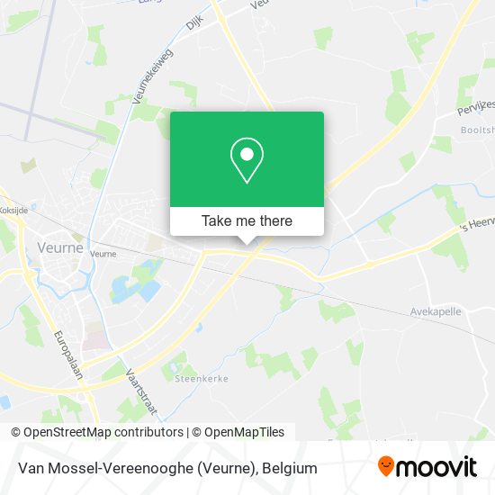 Van Mossel-Vereenooghe (Veurne) map