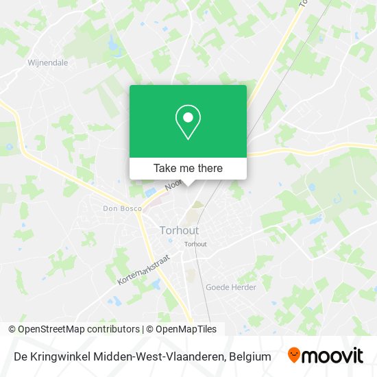 De Kringwinkel Midden-West-Vlaanderen map