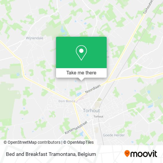 Bed and Breakfast Tramontana map