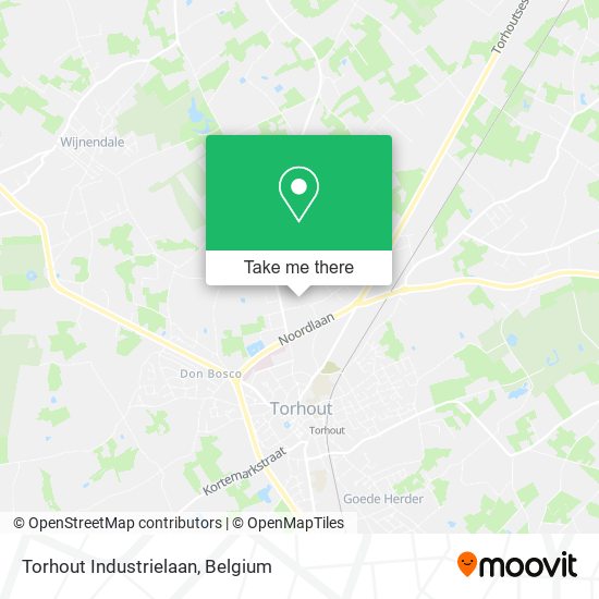 Torhout Industrielaan map