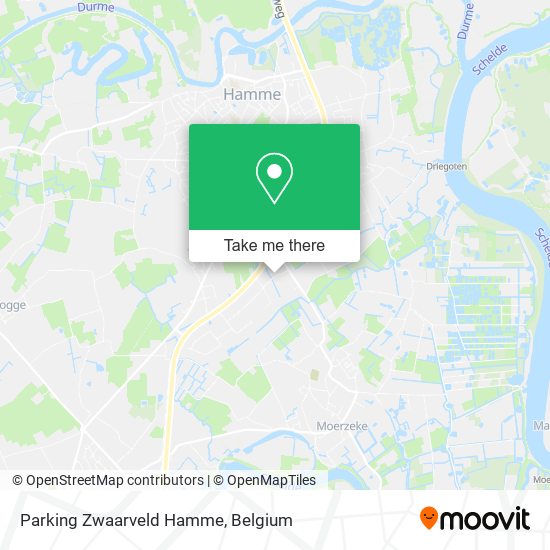 Parking Zwaarveld Hamme map