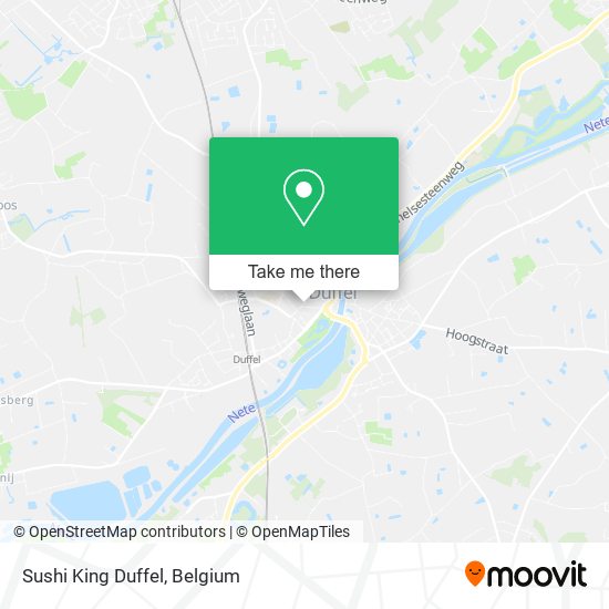 Sushi King Duffel map