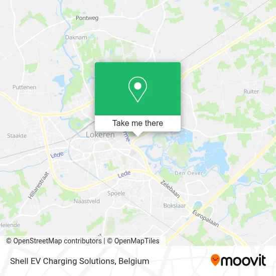 Shell EV Charging Solutions map