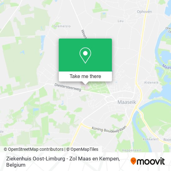 Ziekenhuis Oost-Limburg - Zol Maas en Kempen map