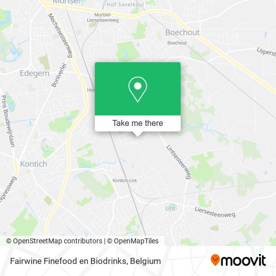 Fairwine Finefood en Biodrinks map